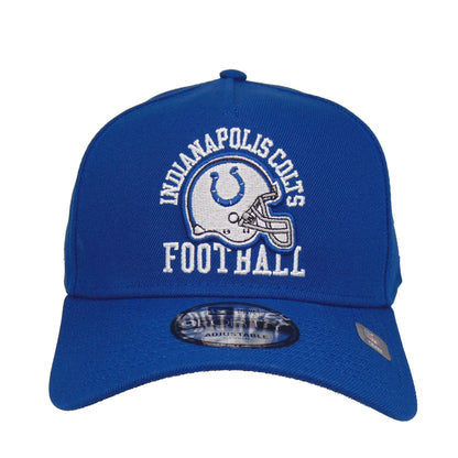 Indianapolis Colts Custom New Era 9FORTY AF Snapback Cap royal blue blue Front View