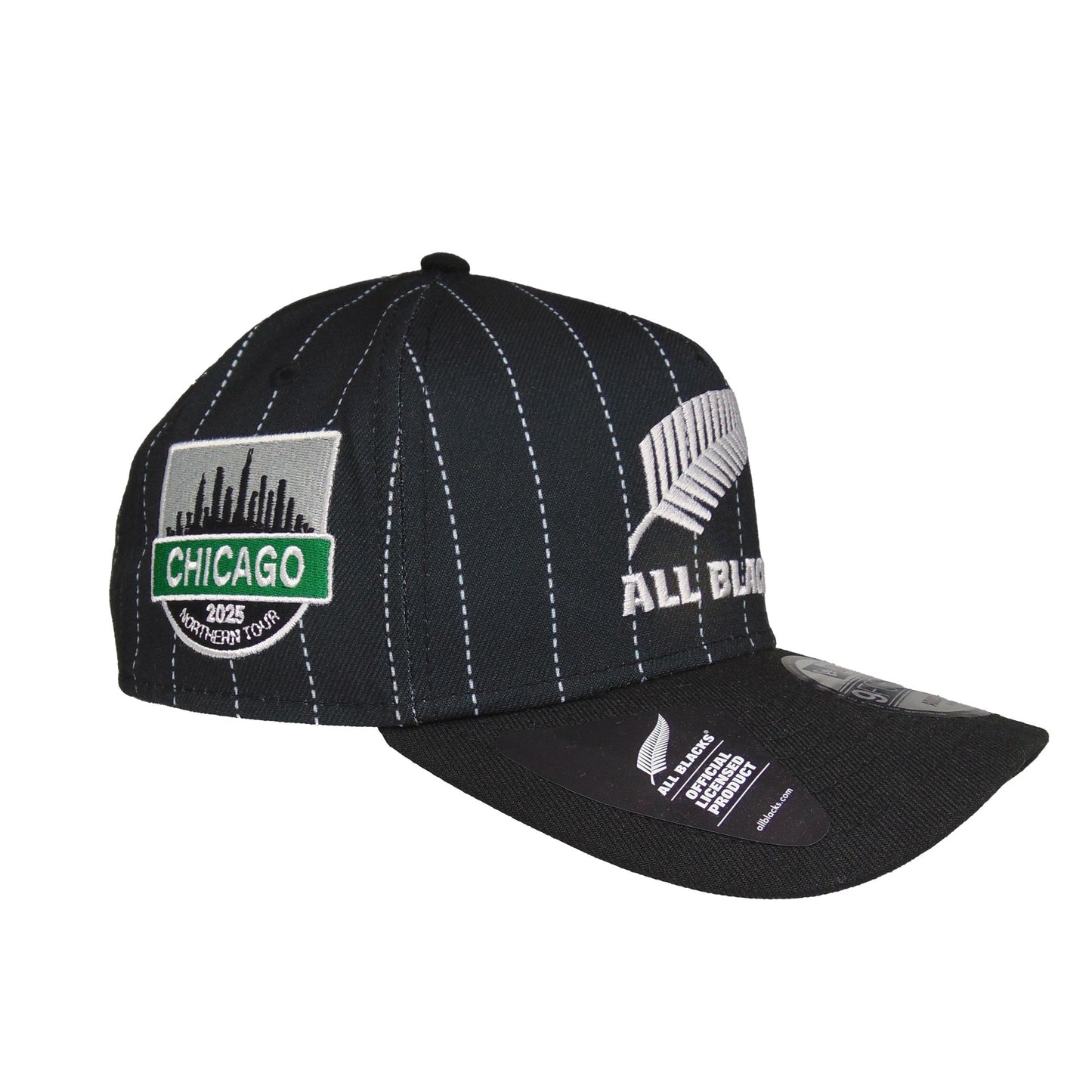 New Zealand ALL BLACKS 9FORTY AF New Era Cap black Pinstripe