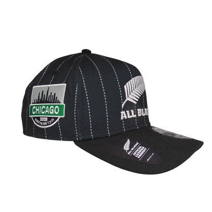 New Zealand ALL BLACKS 9FORTY AF New Era Cap black Pinstripe black Side View