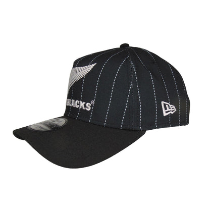 New Zealand ALL BLACKS 9FORTY AF New Era Cap black Pinstripe black Back View