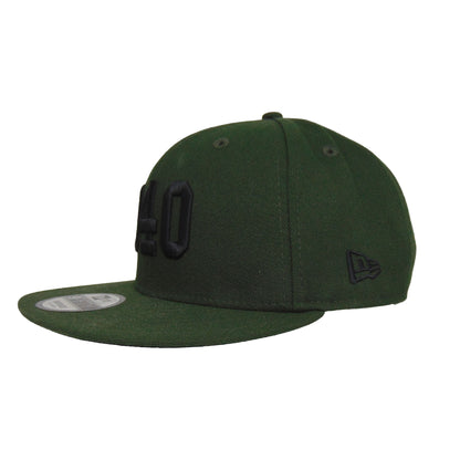 JustFitteds 040 9FIFTY New Era Cap Oceanside Seaweed black dark green
black  Side View