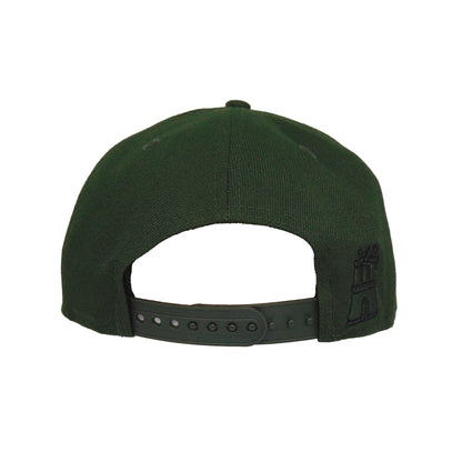 JustFitteds 040 9FIFTY New Era Cap Oceanside Seaweed black dark green
black  Back View