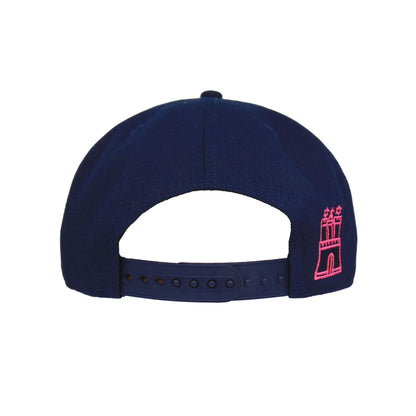JustFitteds 040 9FIFTY New Era Cap Oceanside Navy Pink navy Back View