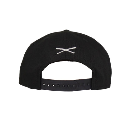 JustFitteds Arab Script Logo New Era 9FIFTY Black Glow black Back View