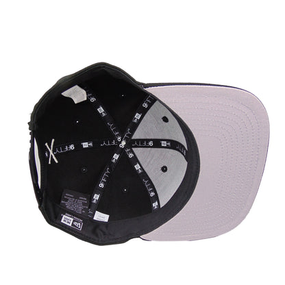 JustFitteds Arab Script Logo New Era 9FIFTY Black Glow black Undervisor View