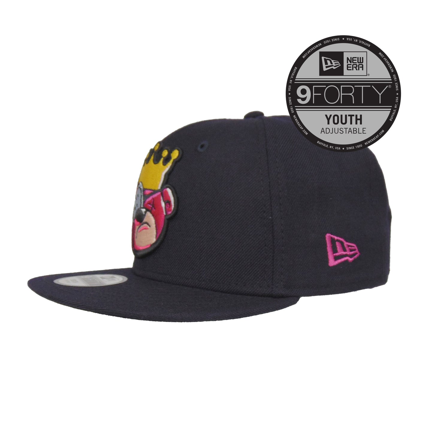 YOUTH JustFitteds Berlin Bear 9FIFTY New Era Snapback Cap Navy