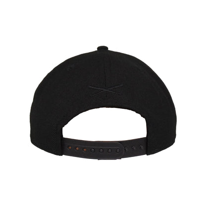 Justfitteds Crossed Bats 9FIFTY New Era Cap Snapback Blackout black Back View