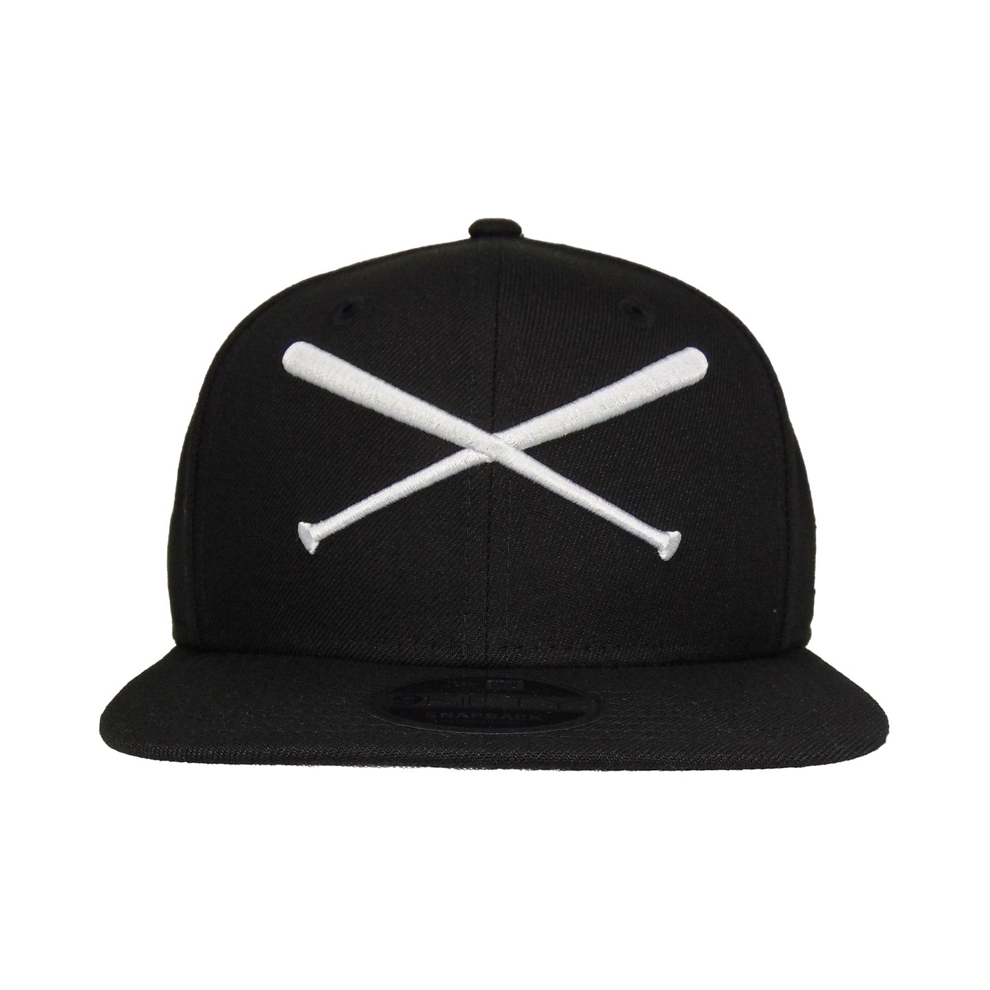 JustFitteds Crossed Bats Logo New Era 9FIFTY Black gray