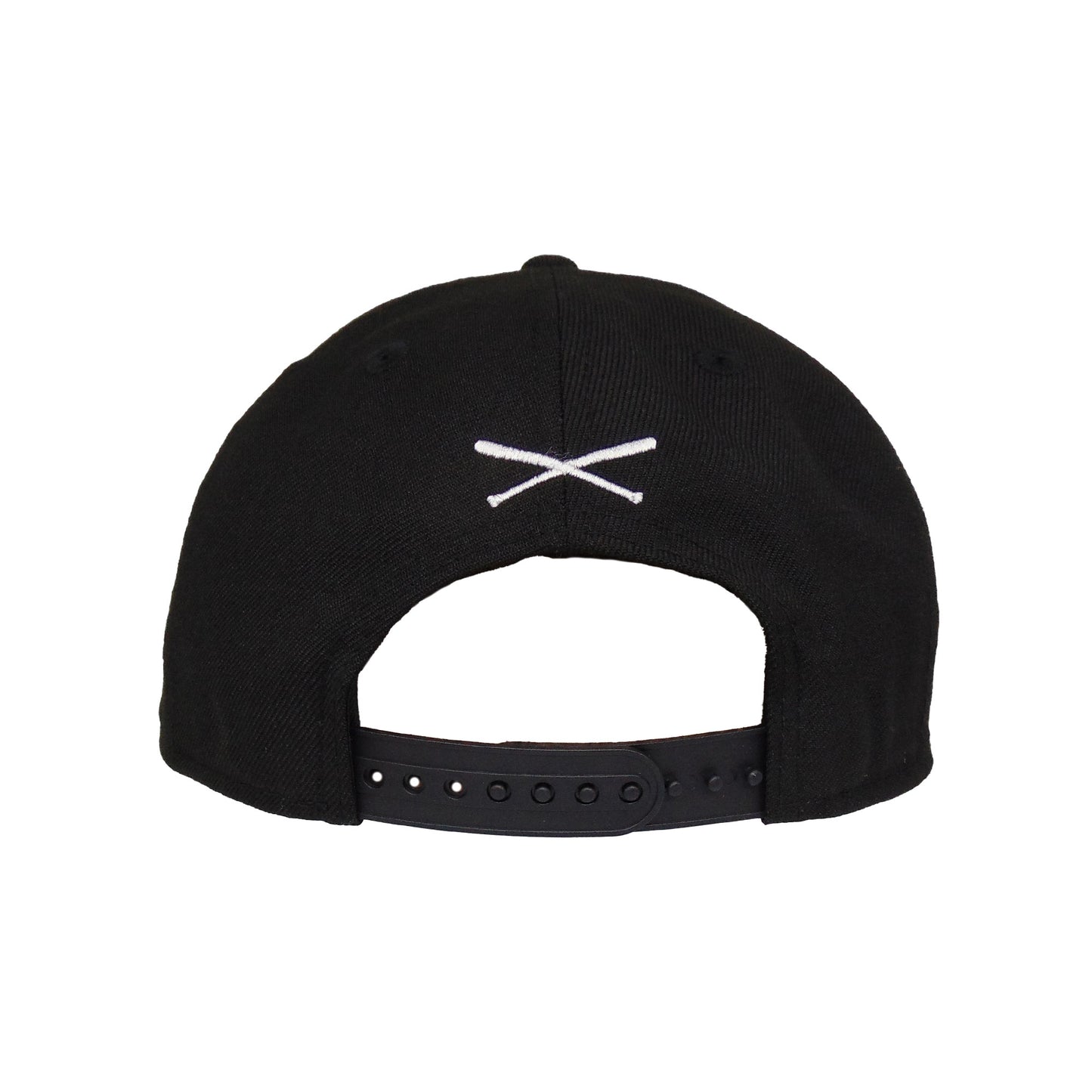 JustFitteds Crossed Bats Logo New Era 9FIFTY Black gray