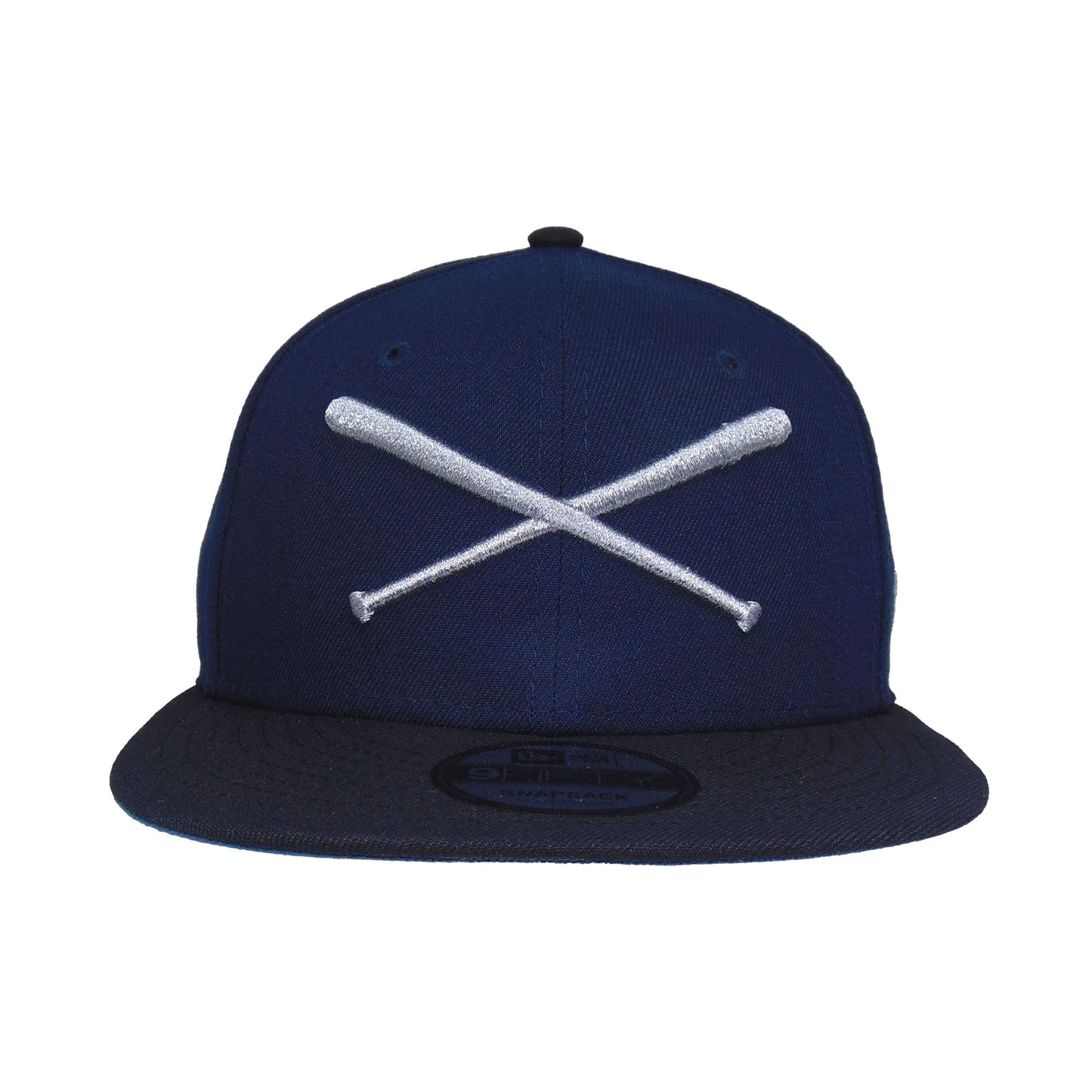 JustFitteds Crossed Bats Logo New Era 9FIFTY Oceanside Navy