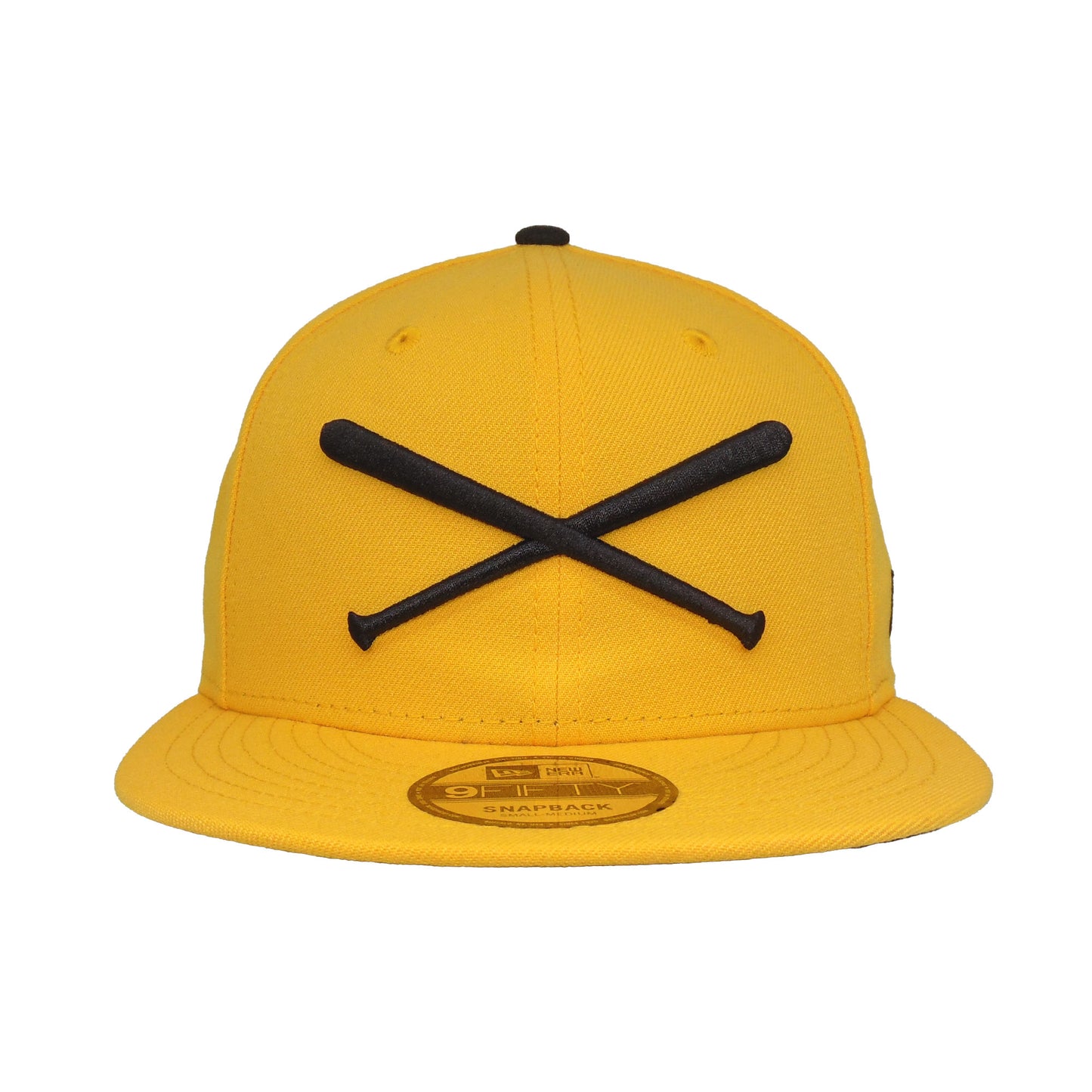 JustFitteds Crossed Bats Logo New Era 9FIFTY Yellow