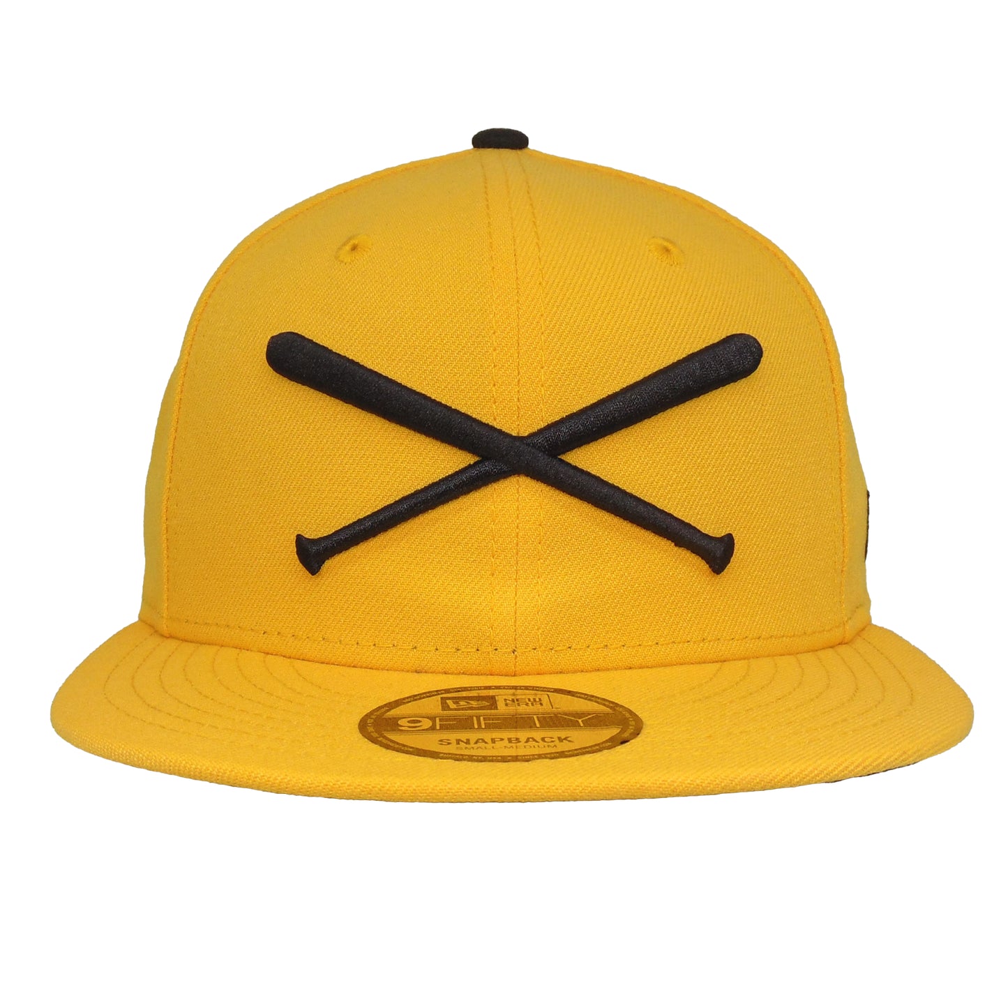 JustFitteds Crossed Bats Logo New Era 9FIFTY Yellow