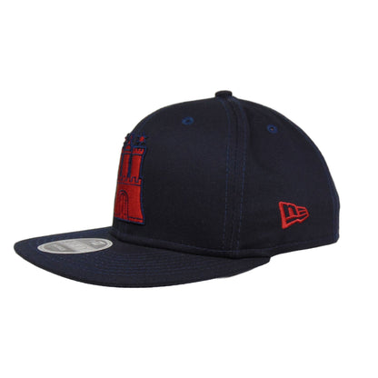 Justfitteds Hammaburg New Era 9FIFTY Snapback Cap navy navy
coral Side View