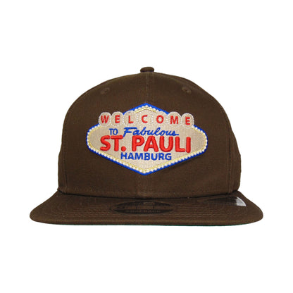 St. Pauli JF Exclusive New Era 9FIFTY Snapback Cap Welcome brown brown Front View