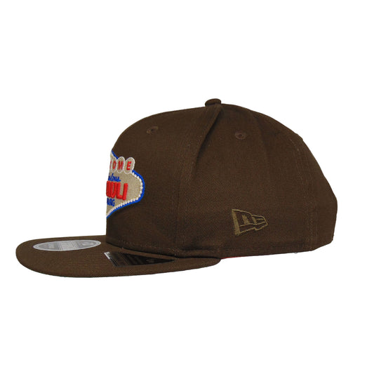 California Angels 35th Anniversary New Era 59FIFTY Fitted Hat (SEASHORE Blue Rust Orange Khaki Under BRIM) 7 1/8