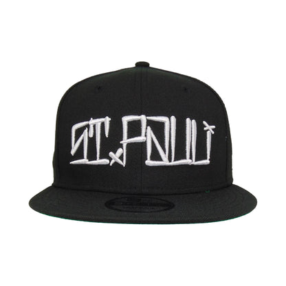 St. Pauli JF Exclusive New Era 9FIFTY Snapback Cap Cali Black black Front View