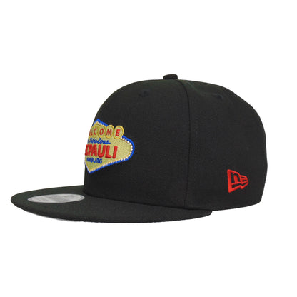 Welcome to St. Pauli JF Exclusive New Era 9FIFTY Snapback Cap Black black Side View