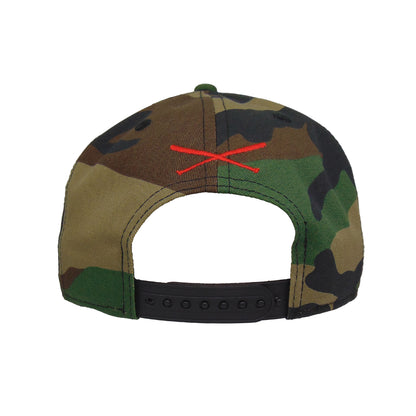 Welcome to St. Pauli JF Exclusive New Era 9FIFTY Snapback Cap Woodland Woodland Camo Back View