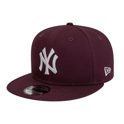 New York Yankees JF 9FIFTY New Era Cap maroon maroon Side View
