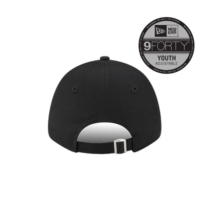 New York Yankees New Era 9FORTY YOUTH Strap back Cap black black Back View