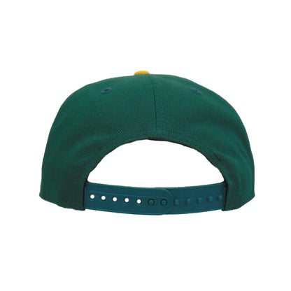 Oakland Athletics 9FIFTY New Era Snapback Cap Green Yellow Gray UV