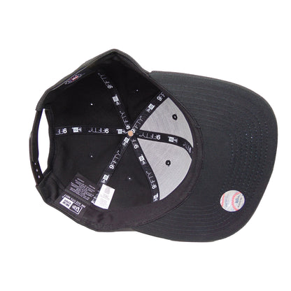 Boston Red Sox Jf Custom New Era Snapback Cap Blackout black Back View