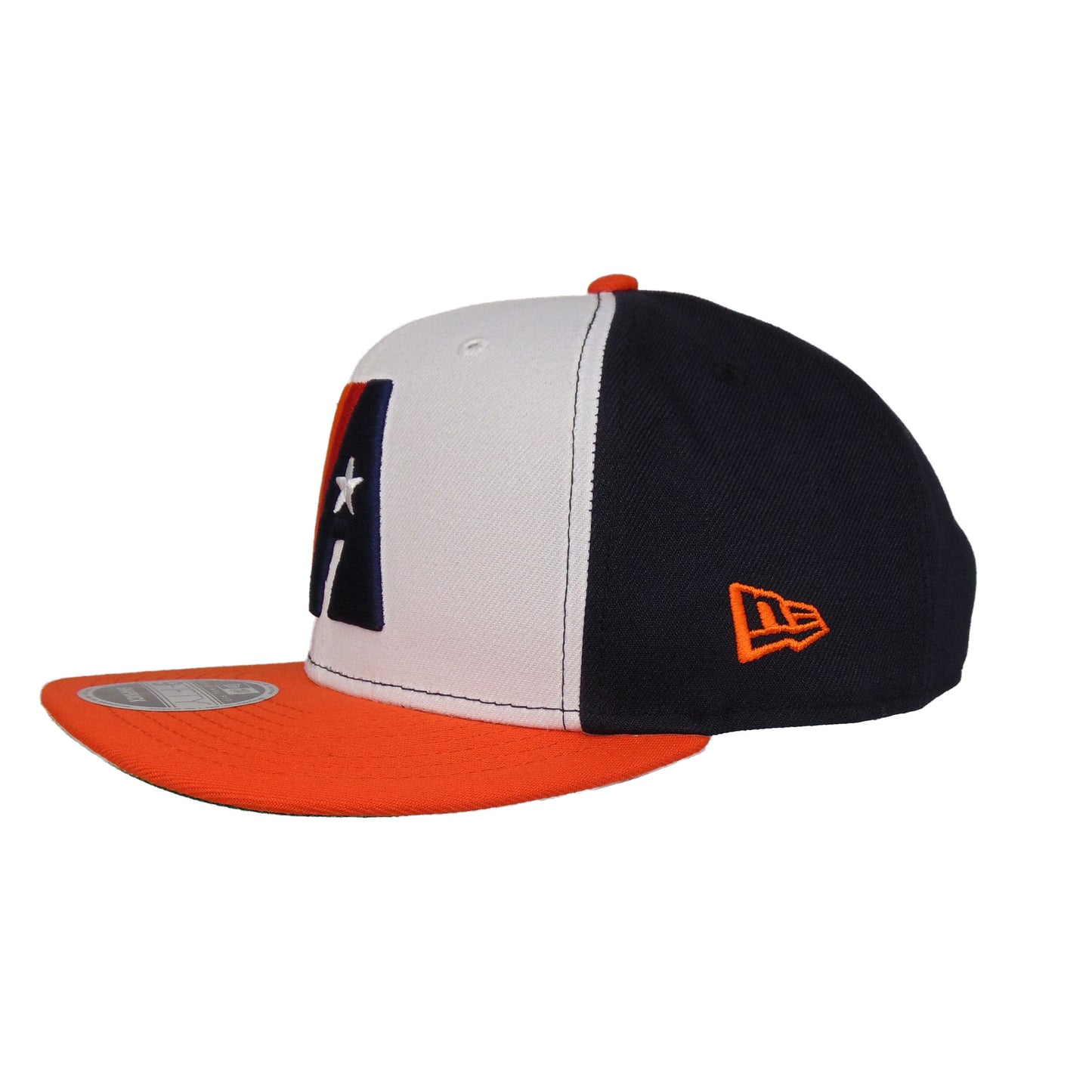 Houston Astros Custom New Era Snapback Cap Navy Orange