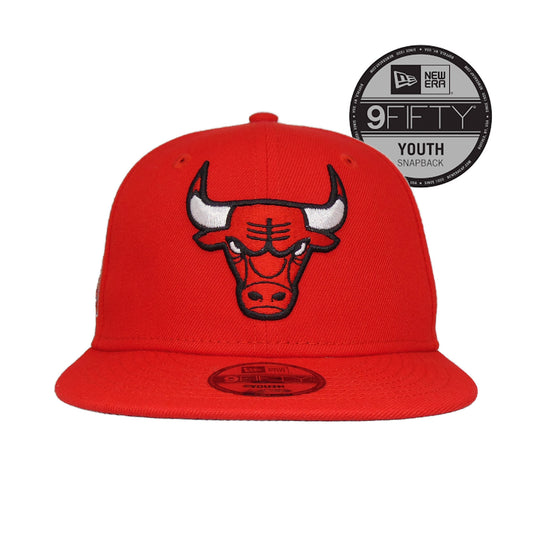 Chicago Bulls Custom YOUTH New Era Snapback Cap Red