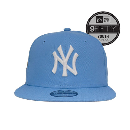 YOUTH New York Yankees 9FIFTY New Era Cap WS2009 Sky sky blue Front View