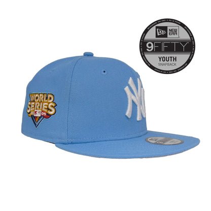 YOUTH New York Yankees 9FIFTY New Era Cap WS2009 Sky sky blue Side View