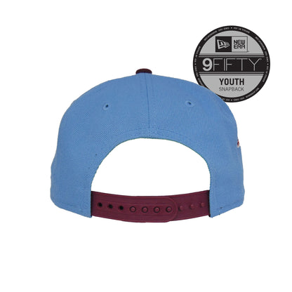 YOUTH Philadelphia Phillies Custom 9FIFTY New Era Cap ASG52 Sky sky blue
maroon Undervisor View