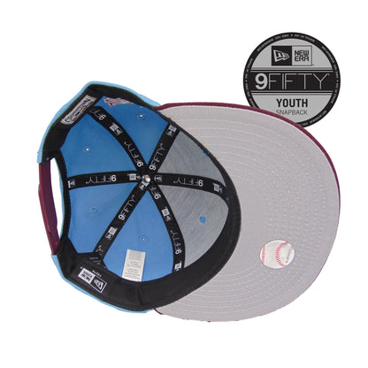 YOUTH Philadelphia Phillies Custom 9FIFTY New Era Cap ASG52 Sky sky blue
maroon Additional View