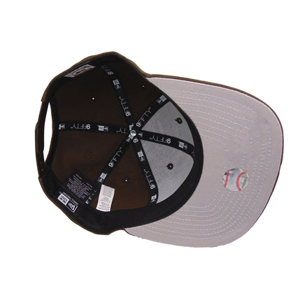 Philadelphia Athletics New Era 9FIFTY Adjustable Cap Brown dark green Undervisor View