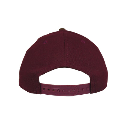Miami Beach Flamingos Jf Custom 9FIFTy New Era Cap Maroon maroon
pink Back View