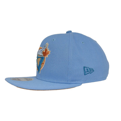 Toronto Blue Jays Custom 9FIFTY New Era Cap Birdseye light blue Side View