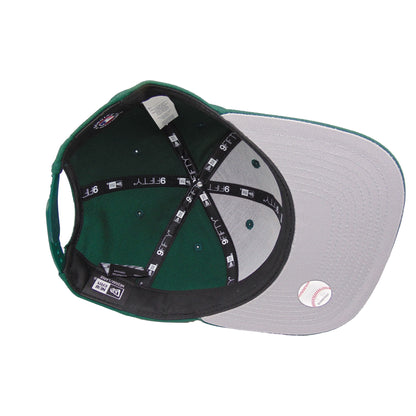 Oakland Athletics Custom 9FIFTY New Era Snapback Cap DGRN dark green Undervisor View