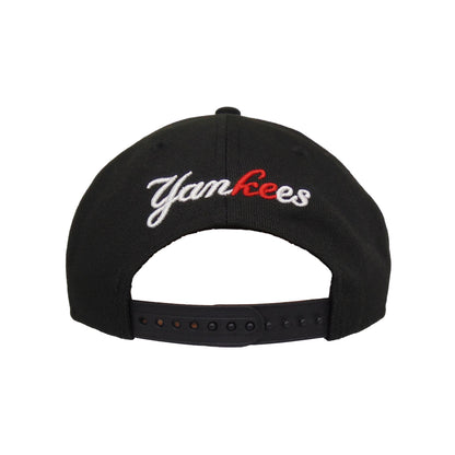 New York Yankees JF Custom 9FIFTY New Era Cap Japan Black black Undervisor View