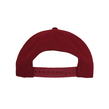 Los Angeles Dodgers Custom 9FIFTY New Era Snap Back Cardinal dark red Back View
