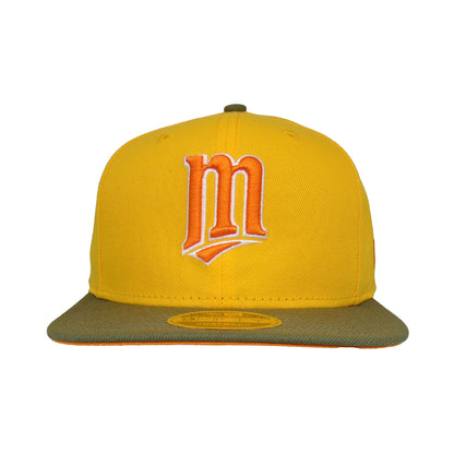 Minnesota Twins 9FIFTY New Era Cap Yellow yellow
olive Front View