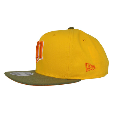 Minnesota Twins 9FIFTY New Era Cap Yellow yellow
olive Side View