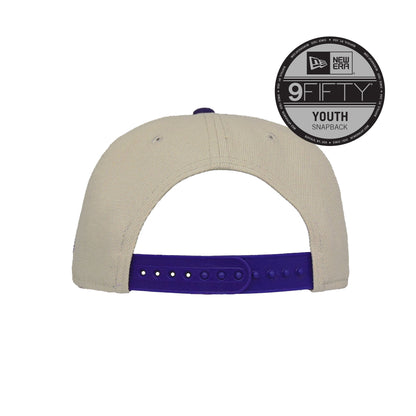 YOUTH Arizona Diamondbacks Custom 9FIFTY New Era Cap Stone stone
purple Back View