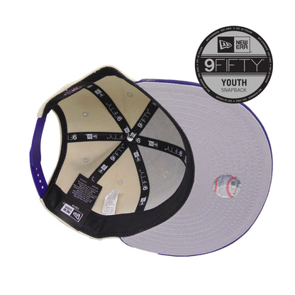 YOUTH Arizona Diamondbacks Custom 9FIFTY New Era Cap Stone stone
purple Undervisor View