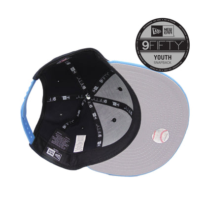 YOUTH Los Angeles Dodgers 9FIFTY New Era Snap Back Navy Sky blue
sky blue Undervisor View