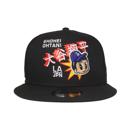 Los Angeles Dodgers 9FIFTY New Era Snapback Cap OTHANI black Front View