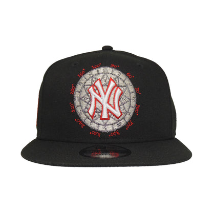 New York Yankees Custom 9FIFTY New Era Cap Zodiac BLK black Front View