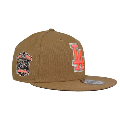 Los Angeles Dodgers Custom 9FIFTY New Era Snap Back Khaki khaki Side View