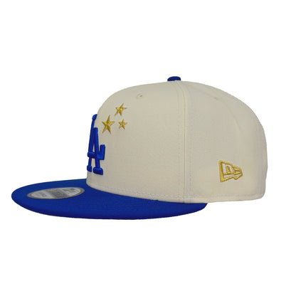 Los Angeles Dodgers Custom 9FIFTY New Era Snap Back Chrome Star chrome
blue Side View