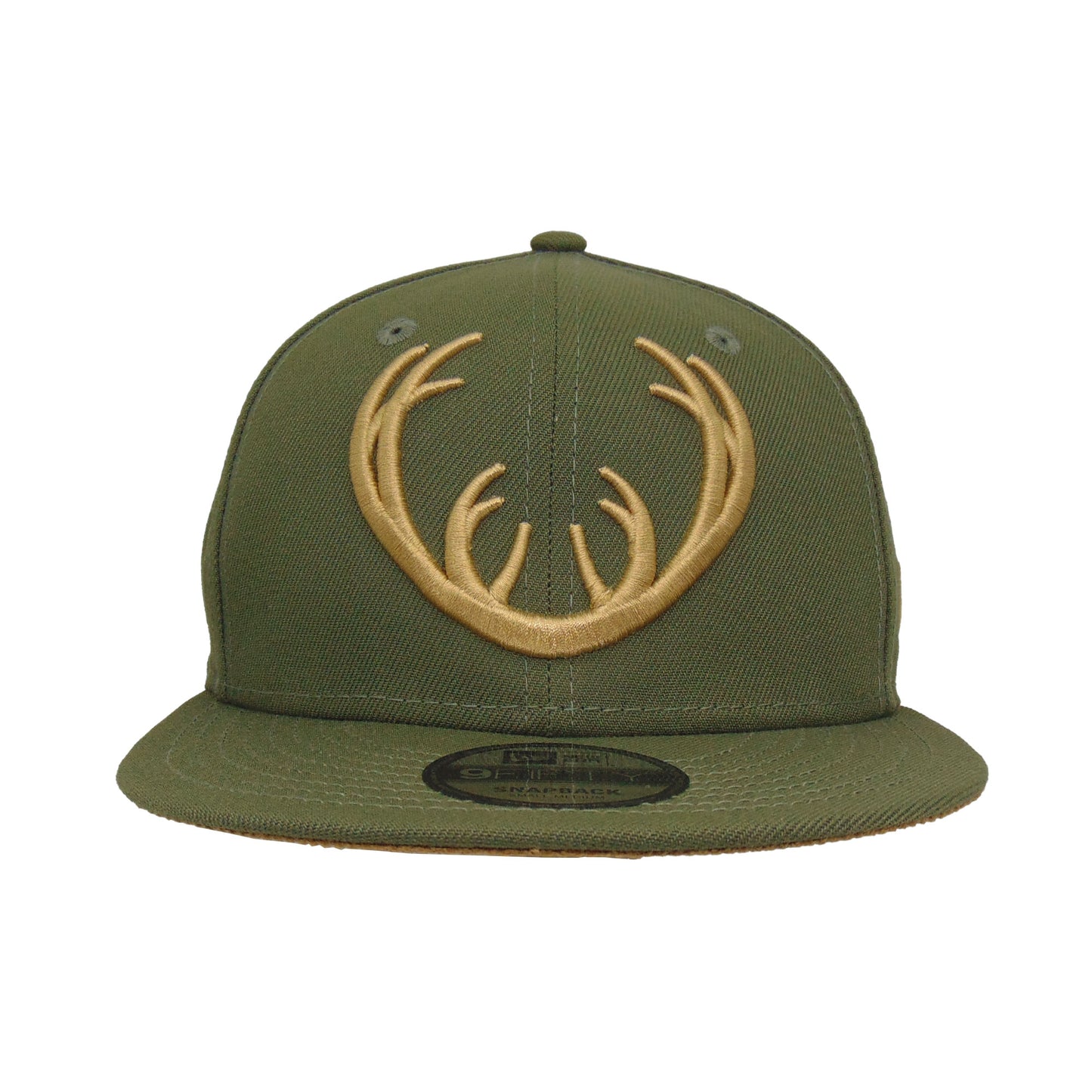 Milwaukee Bucks Custom New Era 9FIFTY Snapback Cap olive