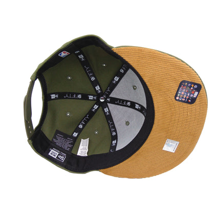 Milwaukee Bucks Custom New Era 9FIFTY Snapback Cap olive olive Undervisor View
