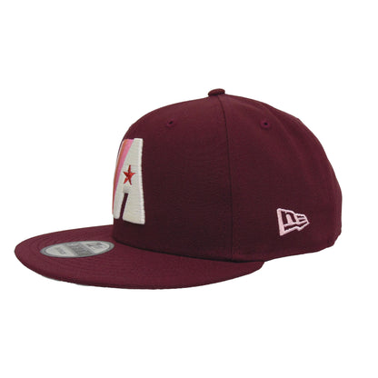 Houston Astros Custom New Era 9FIFTY Snapback Cap Maroon maroon Side View